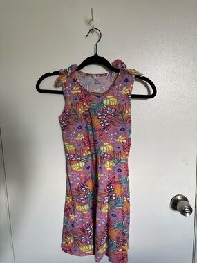 Coral Pink Floral Tie-Strap Sundress